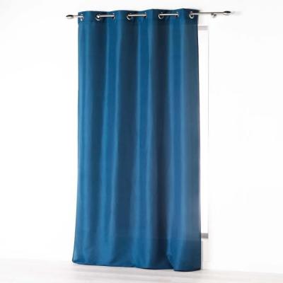 Rideau a oeillets 140 x 260 cm microfibre unie absolu Indigo
