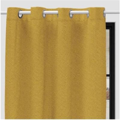Soleil d'Ocre Eclipse Rideau occultant, Polyester, Jaune, 140 x 180 cm