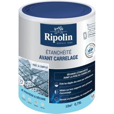 Rev&ecirc;tement Etanch&eacute;it&eacute; Avant-Carrelage - Mat - 0,75L Ripolin