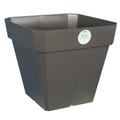 Riviera Pot &agrave; Soleilla Carr&eacute;, 50cm Diam&egrave;tre, Gris