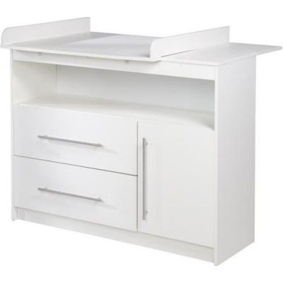 ROBA Commode &agrave; langer ""Maren"" + Table &agrave; langer amovible - Blanc