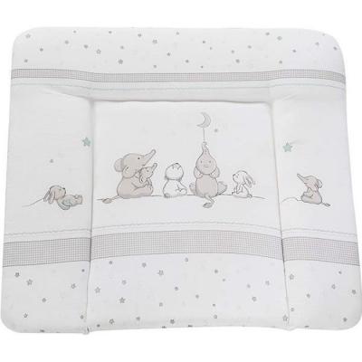 ROBA Matelas &agrave; Langer Doux ""Sternenzauber"" - 85x75 cm -Rev&ecirc;tu PU - Imprm&eacute; &eacute;l&eacute;phants