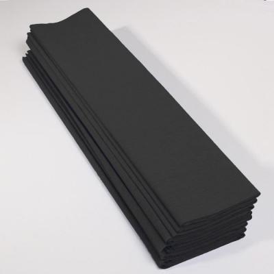 Papier cr&eacute;pon Noir 2,50 m x 0,50 m - Clairefontaine - couleur variant