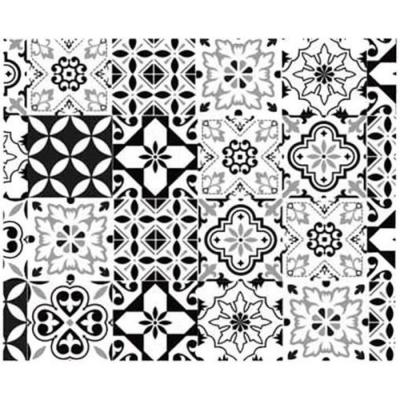 R&eacute;tro Rouleau Sticker Carreaux de Ciment 45 x 150 cm