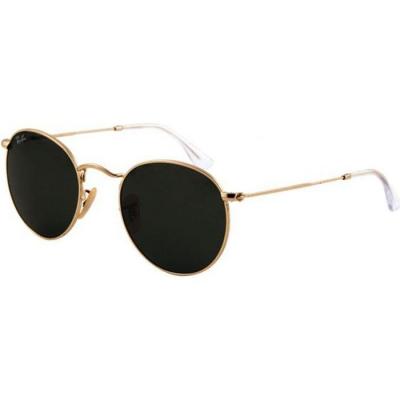 Lunettes de soleil Ray-ban Rb3447 round metal col. 001 Hommes Ronds Or
