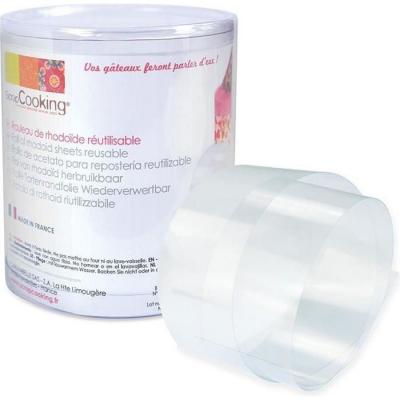 Ruban rhodo&iuml;de pour entremets 3 m x 8 cm - ScrapCooking