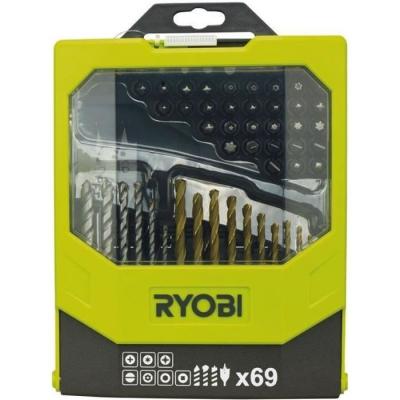 RYOBI Coffret mixte de 69 accessoires