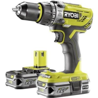 RYOBI Pack Perceuse-visseuse &agrave; percussion + 2 Batteries - 2,5Ah - 50 Nm
