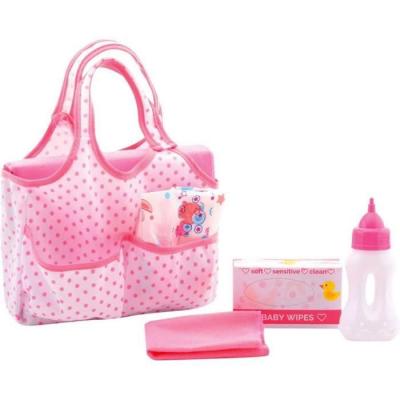 Johntoy 27616 Baby Rose Sac &agrave; Langer avec Accessoires Multicolore
