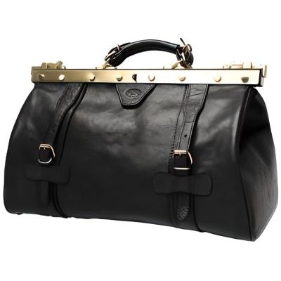 Sac diligence en cuir Katana K 8253 - Noir - Cuir - Femme