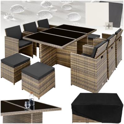 Salon de jardin NEW YORK 10 places avec 2 sets de housses
