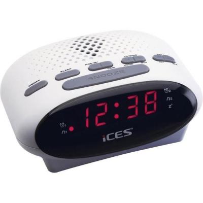 SCD-42 Lenco, radio-r&eacute;veil, ondes ultra courtes (FM), blanc