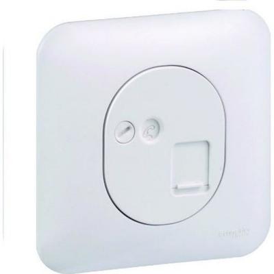 SCHNEIDER ELECTRIC Prise RJ45 pour t&eacute;l&eacute;phone et informatique Ovalis