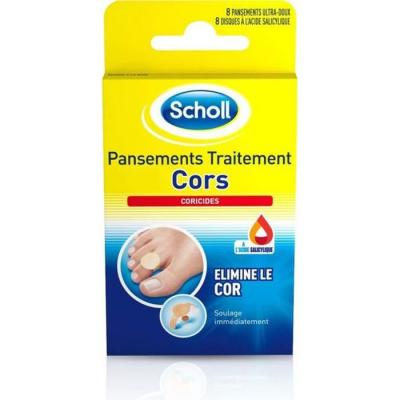 Pansements Traitement Pour Les Cors Scholl - La Bo&icirc;te De 8 Pansements