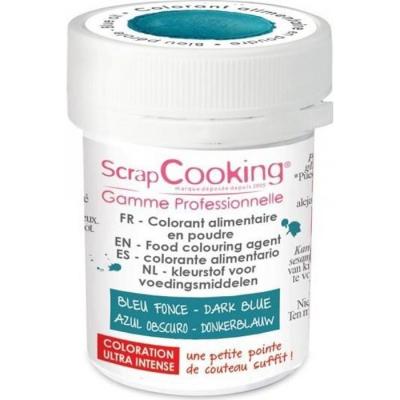 Colorant artificiel en poudre bleu fonc&eacute; 5 g Bleu ScrapCooking&reg;