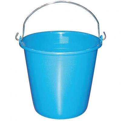 ALUMINIUM ET PLASTIQ Seau m&eacute;nage 10 L, gradu&eacute; Bleu