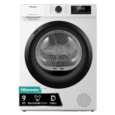 DHQE900UWDC - S&egrave;che-linge pose-libre 9kg Hisense, Blanc - Neuf