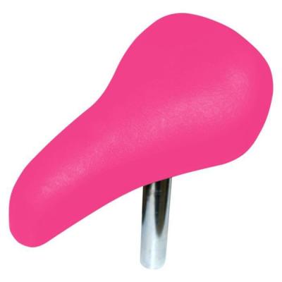 Selle v&eacute;lo rose bmx enfant confort avec tige 22 mm cycle draisienne femme