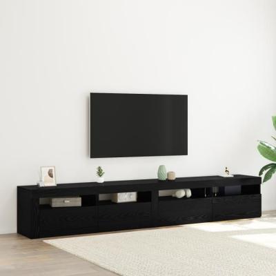 Vidaxl - Ensemble de Meuble tv 3 pcs Ch&ecirc;ne noir 240 x 35 x 40 cm