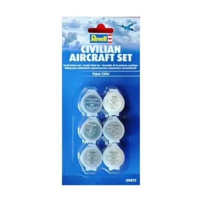 Set de peintures aviation civile revell