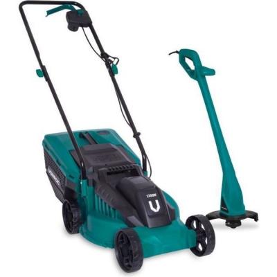 Tondeuse &agrave; gazon 1300W et d&eacute;broussailleuse 300W Set complet