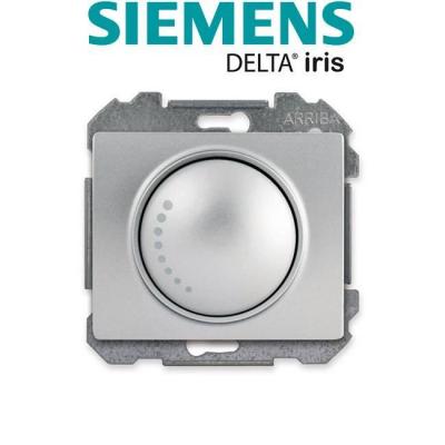 Siemens - Va et Vient Variateur 500W Alu Silver Delta iris