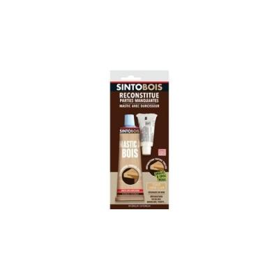 Mastic &agrave; bois Sintobois angles & gros trous SINTO, ch&ecirc;ne clair, 60 g