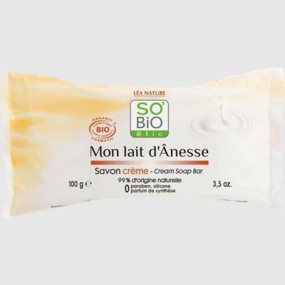 SO'BIO Savon Cr&egrave;me Mon Lait d'Anesse - 100 g