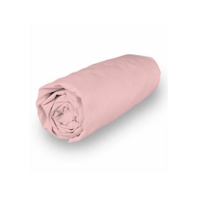 Soleil d'ocre Camille Drap Housse, Coton, Rose, 90 x 190 cm