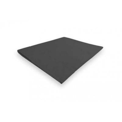 Soleil d'ocre Camille Drap Plat, Coton, Gris, 260 x 300 cm