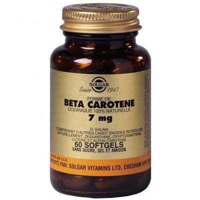 Solgar B&ecirc;ta-Carot&egrave;ne 7mg 60 Softgels