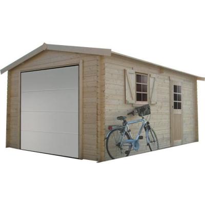 Garage Bois - 19.26 M&sup2; - 2.58 X 5.38 X 2.53 M - 40 Mm