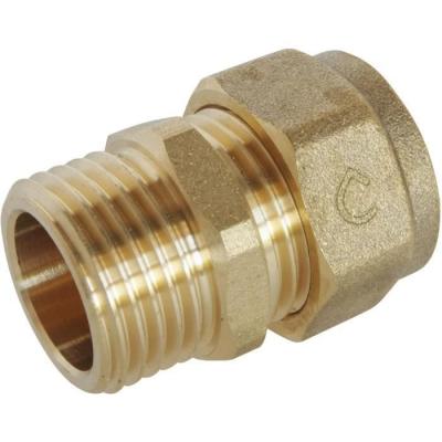 Raccord droit m&acirc;le PER &agrave; compression &Oslash;16 - M&acirc;le 15/21 (1/2"")