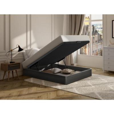 Sommier coffre HESTIA de DREAMEA PLAY - Noir mat - 140 x 190 cm