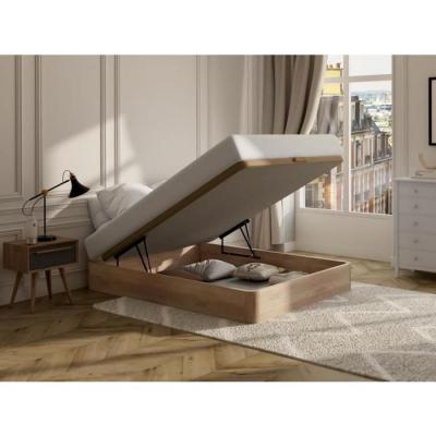 Sommier coffre HESTIA de DREAMEA PLAY - Coloris ch&ecirc;ne - 160 x 200 cm
