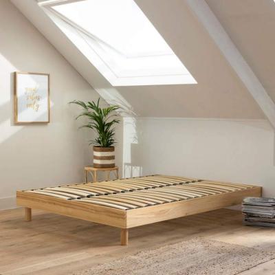 Terre de Nuit Sommier kit en Bois Massif Naturel 140x190