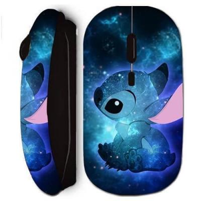 Souris noir sans Fil Stitch bleu frand bleu 