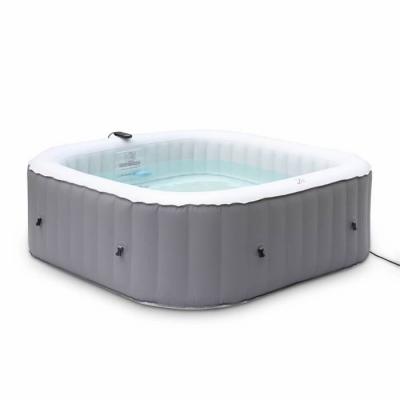 Spa MSPA gonflable carr&eacute; &ndash; Fjord 6 - Gris - Spa 6 personnes - 185cm