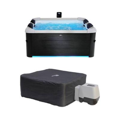 Mspa Spa rigide 6 personnes gris + housse thermique l sweeek