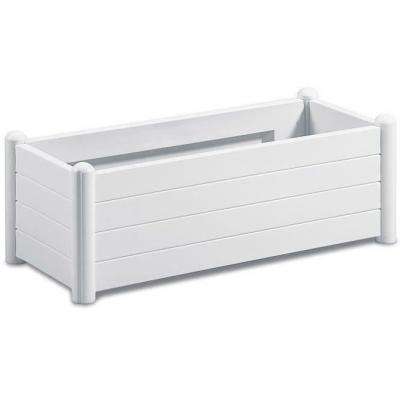 Stefanplast Bac &agrave; Fleurs Italia Rectangulaire Blanc