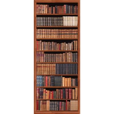Sticker Adh&eacute;sif de porte Ondoor Biblio ancienne - 204 x 83 cm