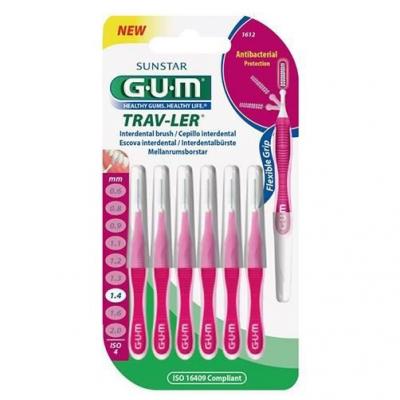 Gum Travler Brossette Interdentaire Cylindrique Fine 1 4 Mm R&eacute;f 1612