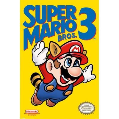 Super Mario Bros. 3  poster NES Cover 61 x 91 cm