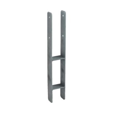 Support a sceller h avec vis pour poteau 9cm x 9cm