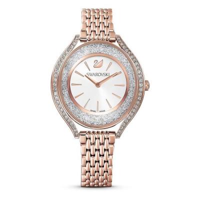 Montre Femme Swarovski Crystalline Aura 5519459 acier dor&eacute; or rose