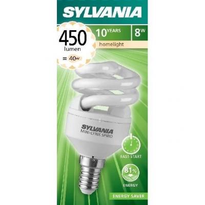 Ampoule mini-lynx fast-start spiro eco 9w 2700k culot e14