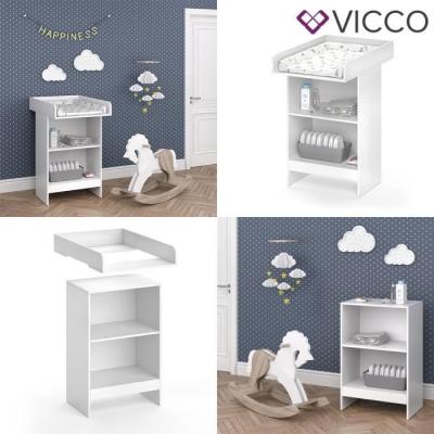 Table &agrave; langer Vicco Leo blanc B&eacute;b&eacute; &Eacute;tag&egrave;re &agrave; langer Mod&egrave;le b&eacute;b&eacute; Commode Commode &agrave; langer 