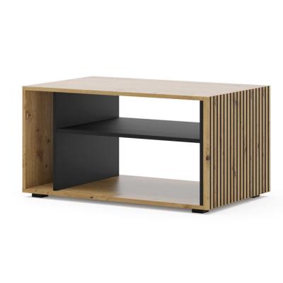Bim Furniture Table basse AURIS 88 x 55 cm ch&ecirc;ne artisan / noir mat