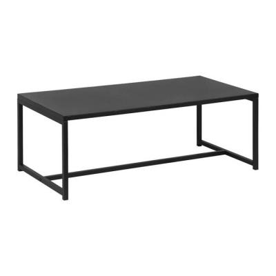 Table basse m&eacute;tal noir 100x50x36cm - industriel sweeek