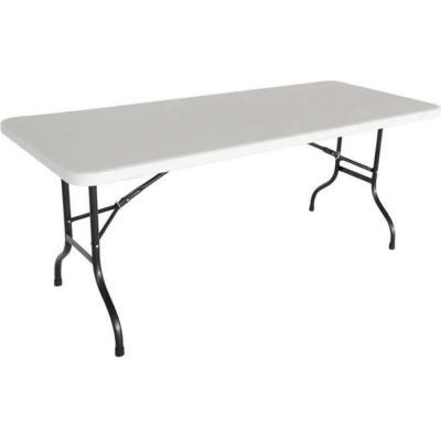 Table de jardin pliante 8 places Blanc - 180cm x 74cm x 75cm - Blanc